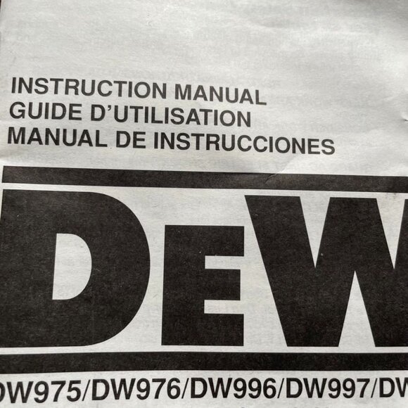 Dewalt Cordless Adjustable Clutch Hammerdrill Manual Instructions u - Picture 2 of 3